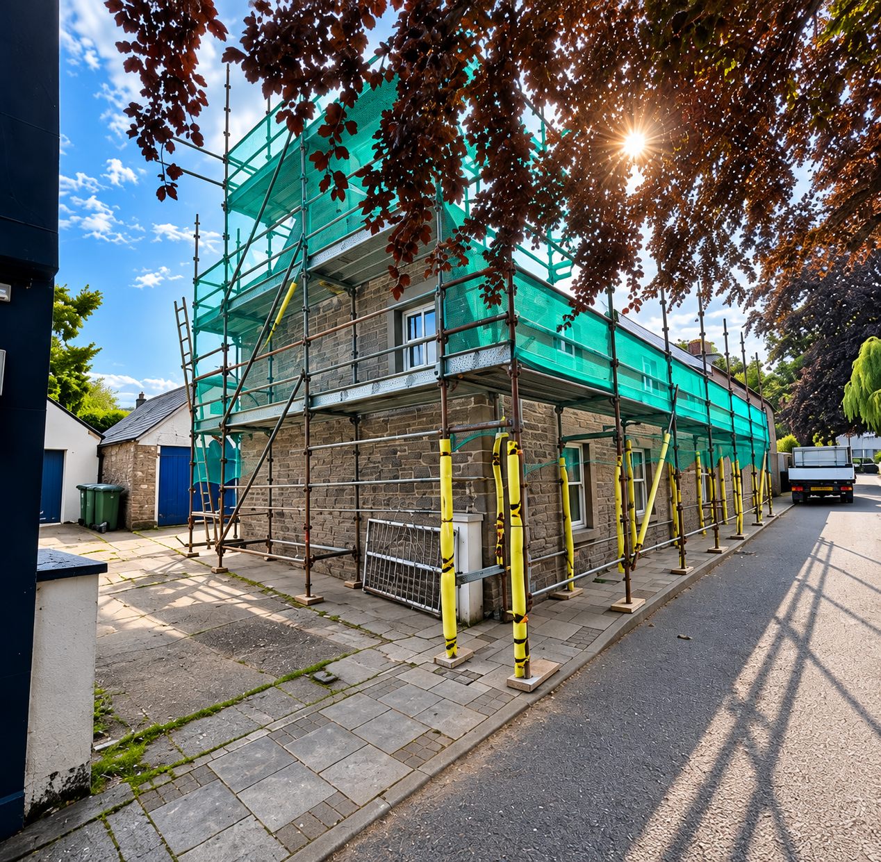 ETA Scaffolding installation around a residential property